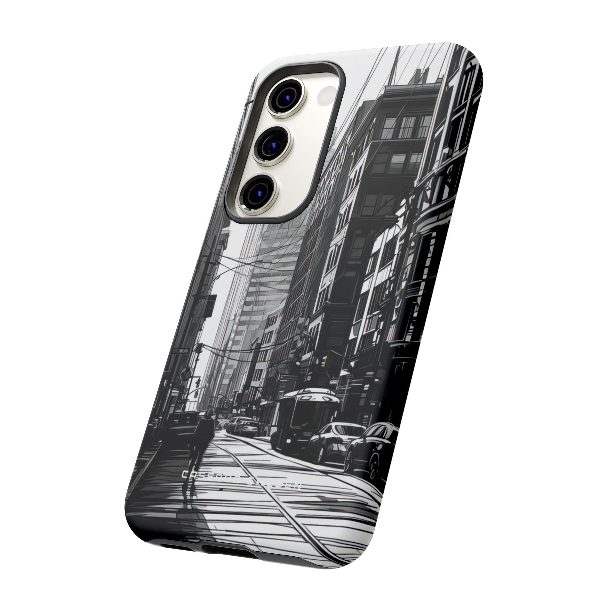 Urban Cityscape Line Perspective Samsung S23 - Tough Phone Case