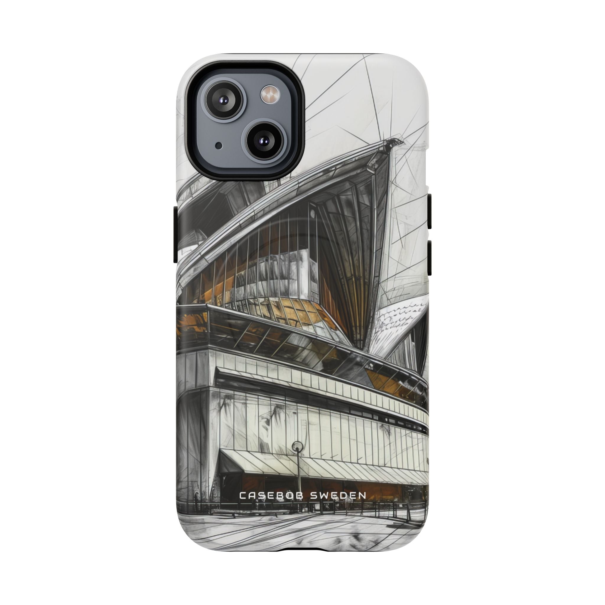 Architectural Curves in Line Formation iPhone 14 | Tough+ Phone Case