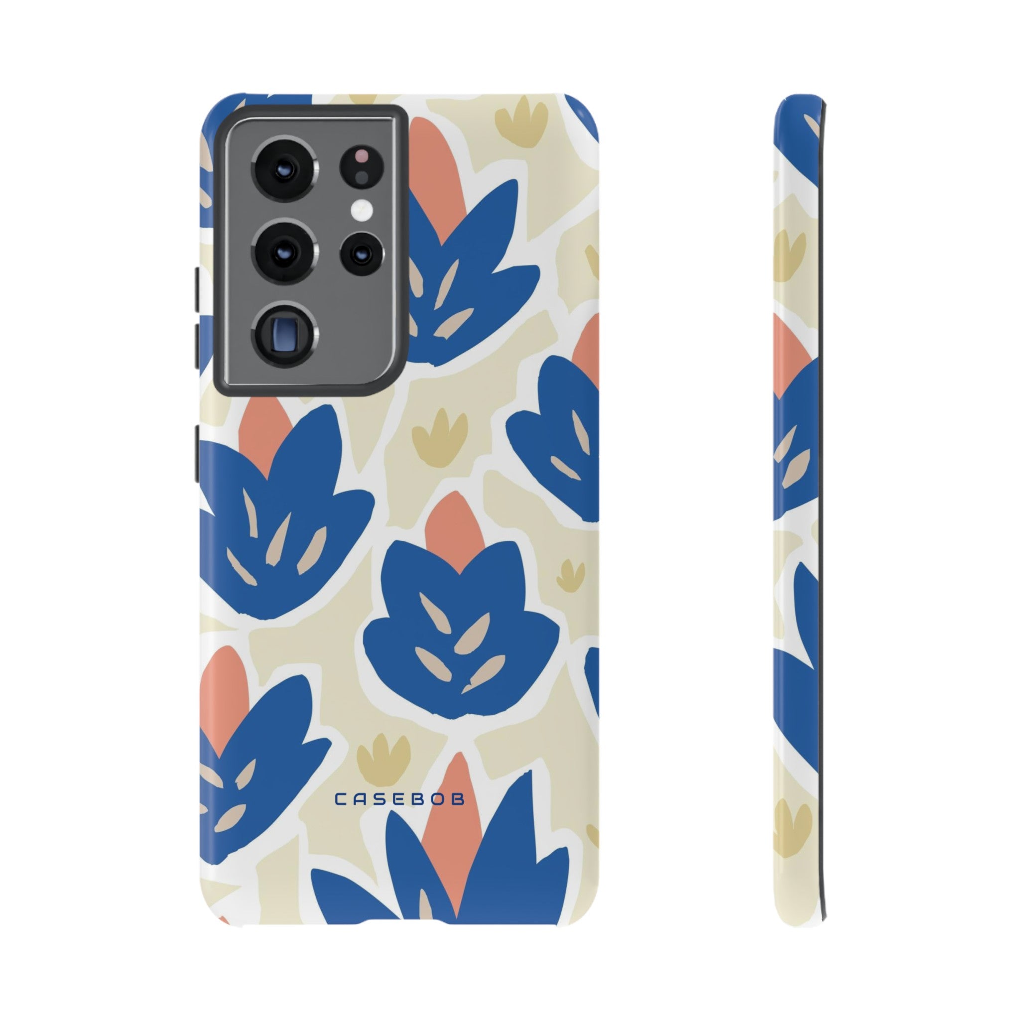 Blue Happy Flower - Protective Phone Case