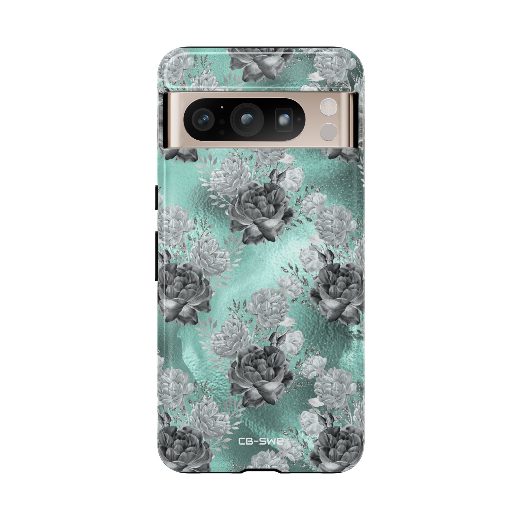 Teal Floral Elegance - Google Pixel Case