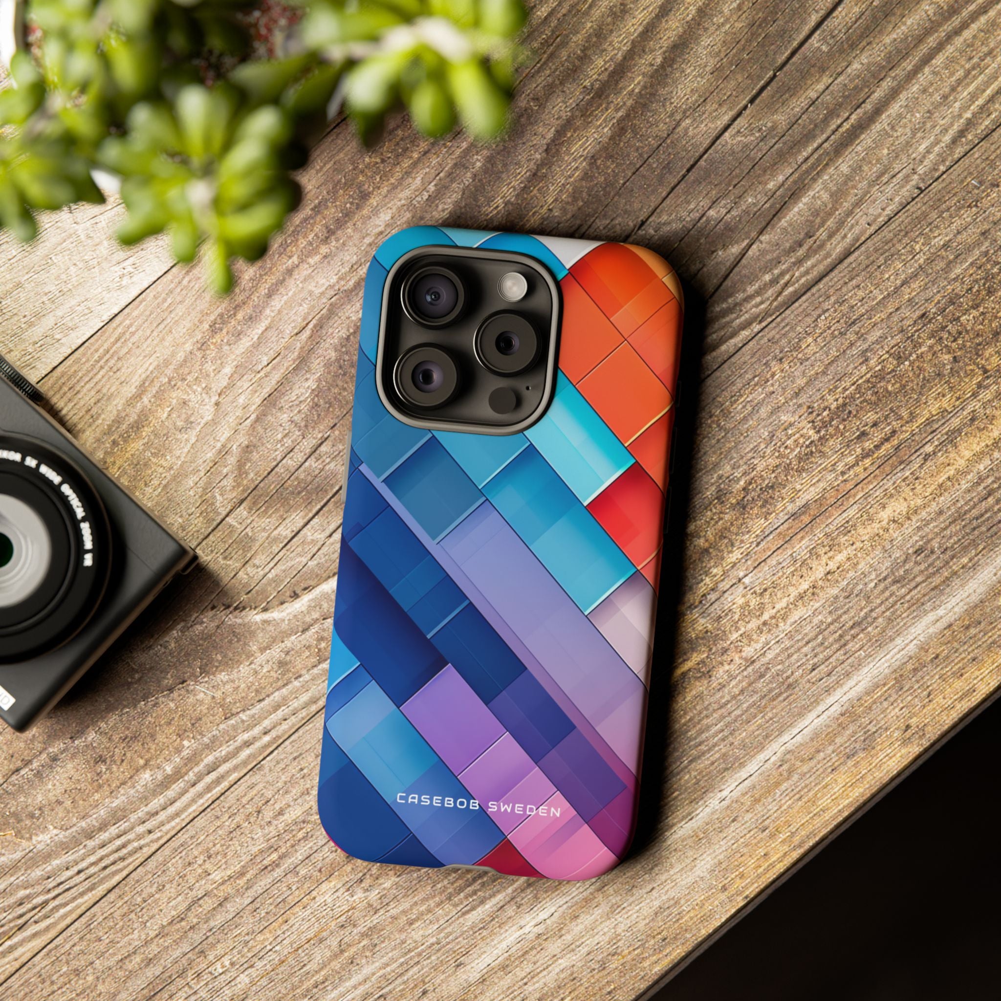 Vibrant GeoFlow iPhone 15 - Tough Phone Case