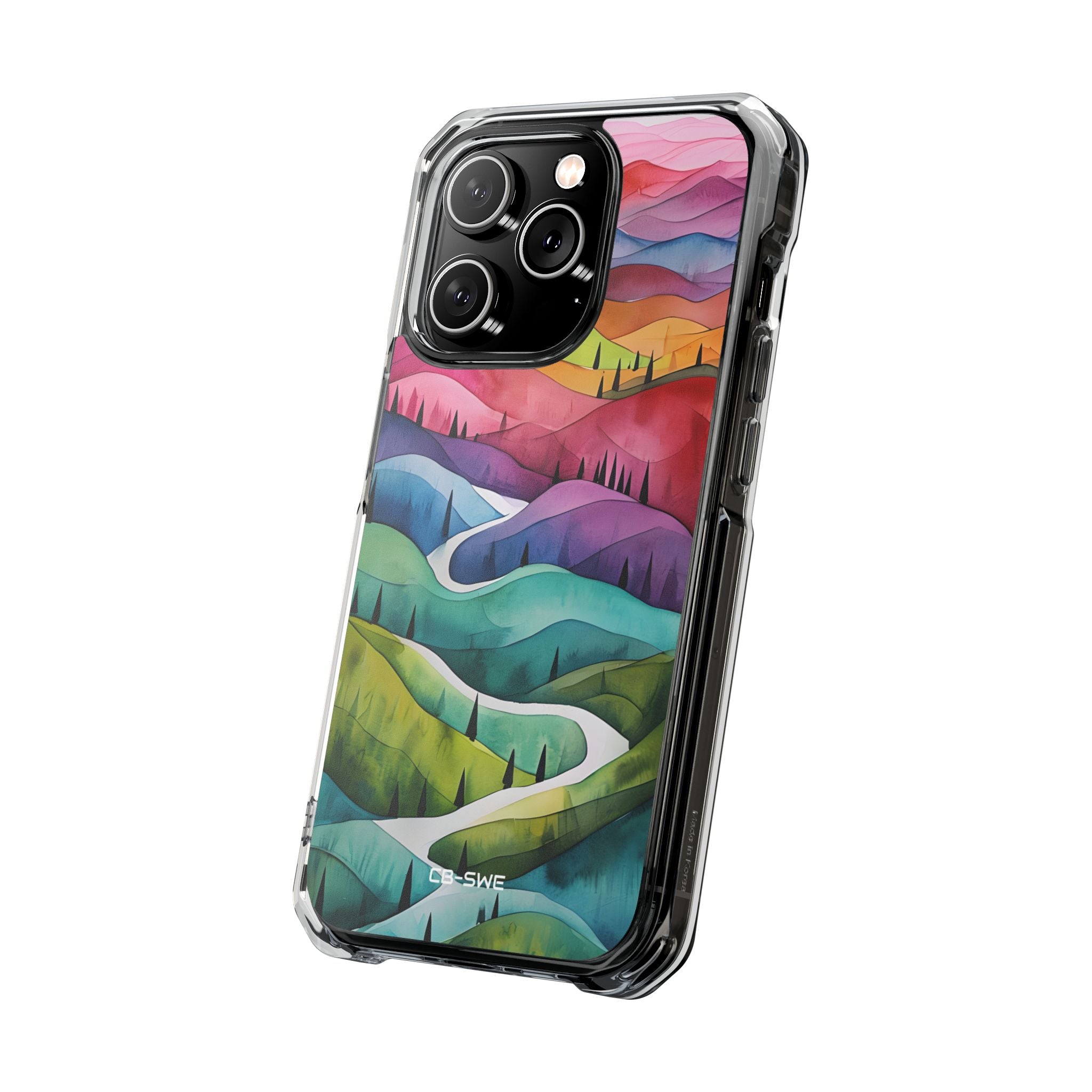 Whimsical Colorful Valleys iPhone Case - Impact