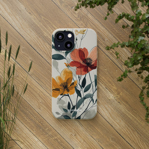 Serene Floral Harmony | Biodegradable Phone Case