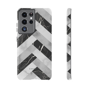 Grey Herringbone - Protective Phone Case