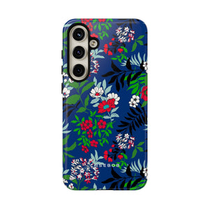 Blue Art Flowerfield - Protective Phone Case