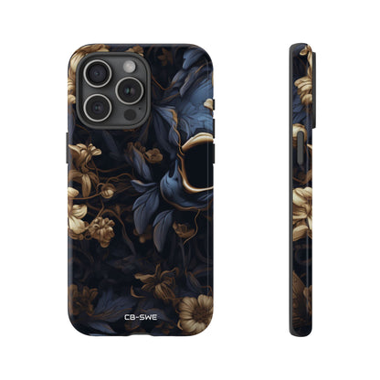 Gothic Floral Skull - iPhone Case
