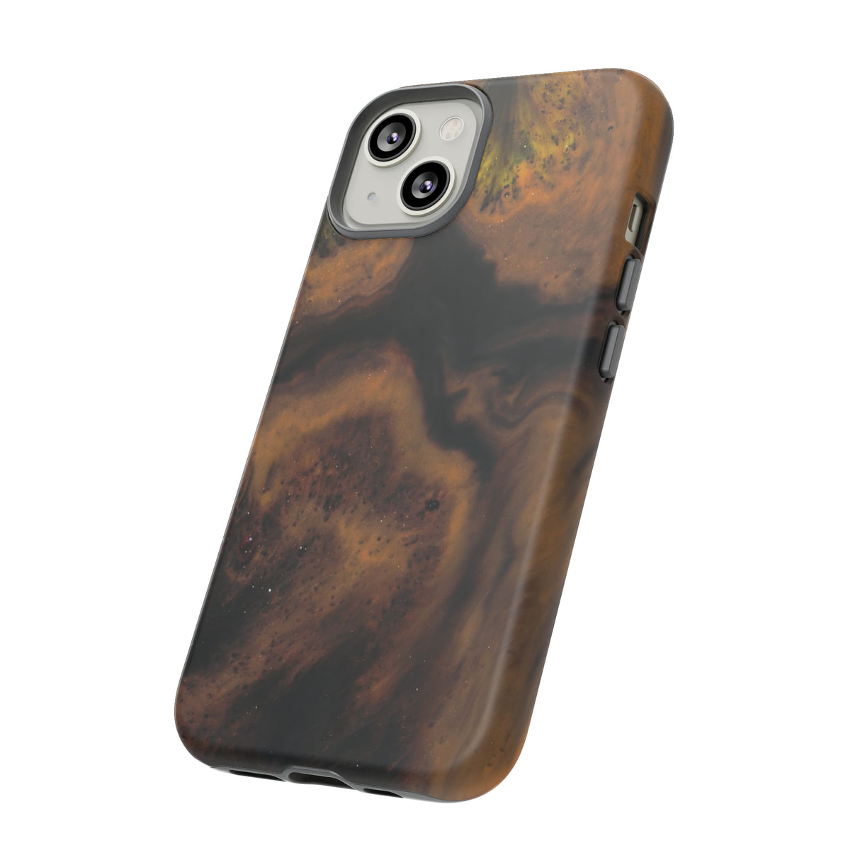 Brown Earth Ink Art - Protective Phone Case