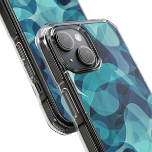 Cool Tones Showcase | Handyhülle für iPhone (Clear Impact Case – magnetisch)