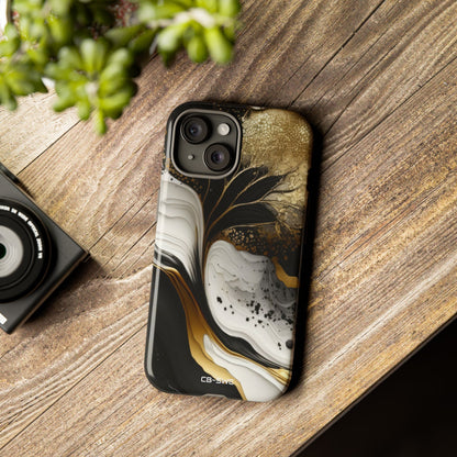 Gold Swirl Elegance - iPhone Case