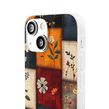Patchwork Blooms iPhone 13 mini Case - Soft