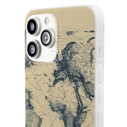 Vintage World Map | Flexible Phone Case for iPhone