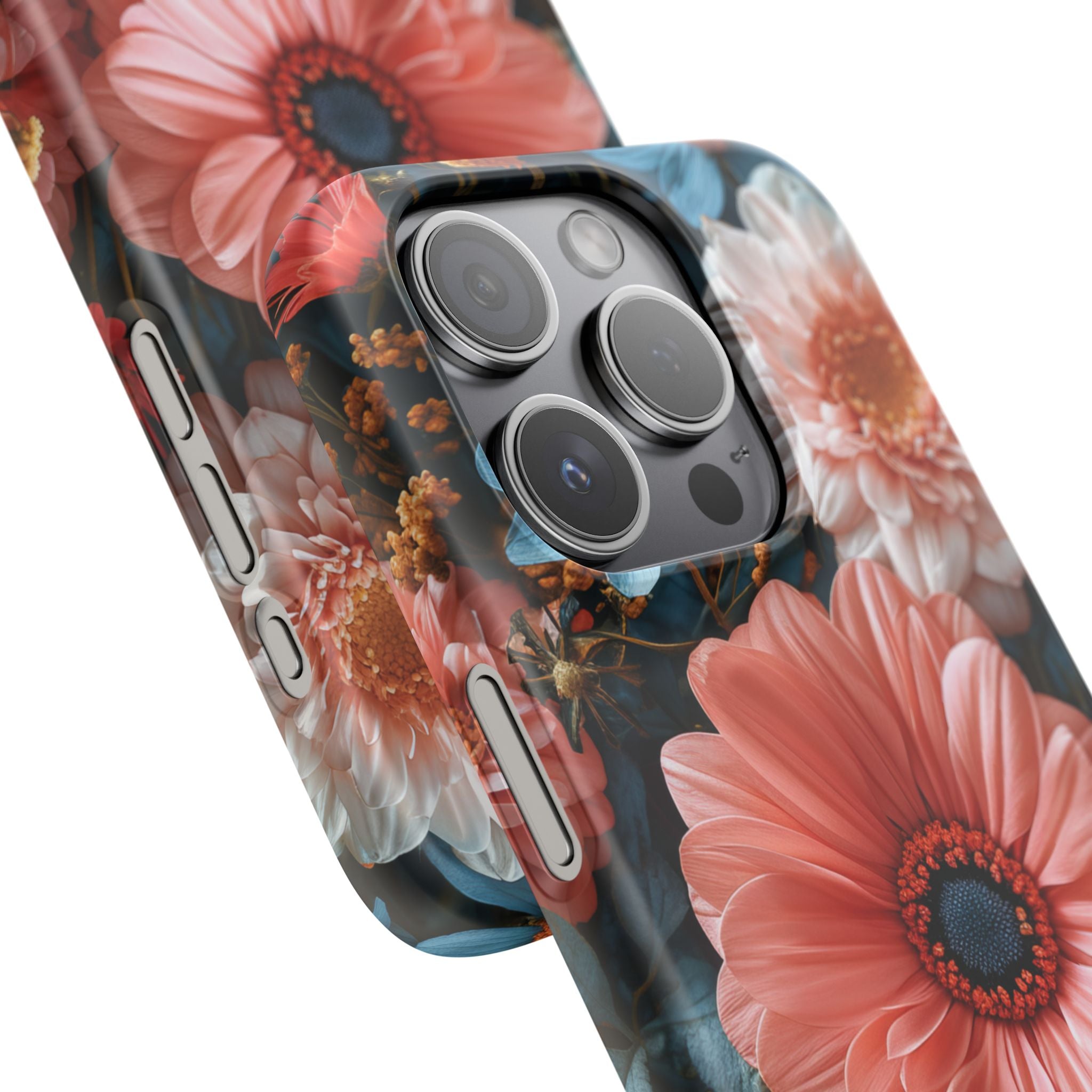 Surreal Floral Harmony iPhone 15 - Slim Phone Case