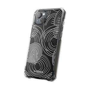 Kompliziertes Labyrinth – Handyhülle für iPhone (Clear Impact – Magnetisch) 