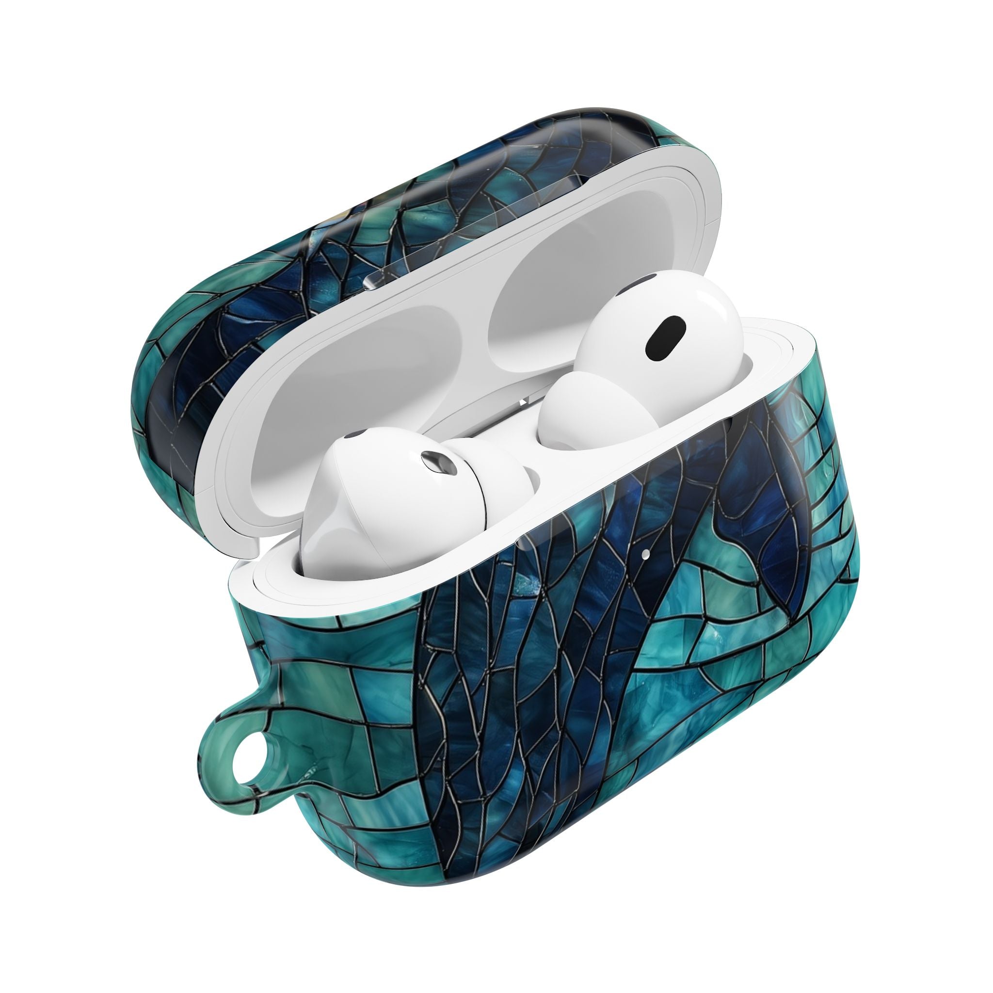 Blue Whale Mosaic - AirPods Case