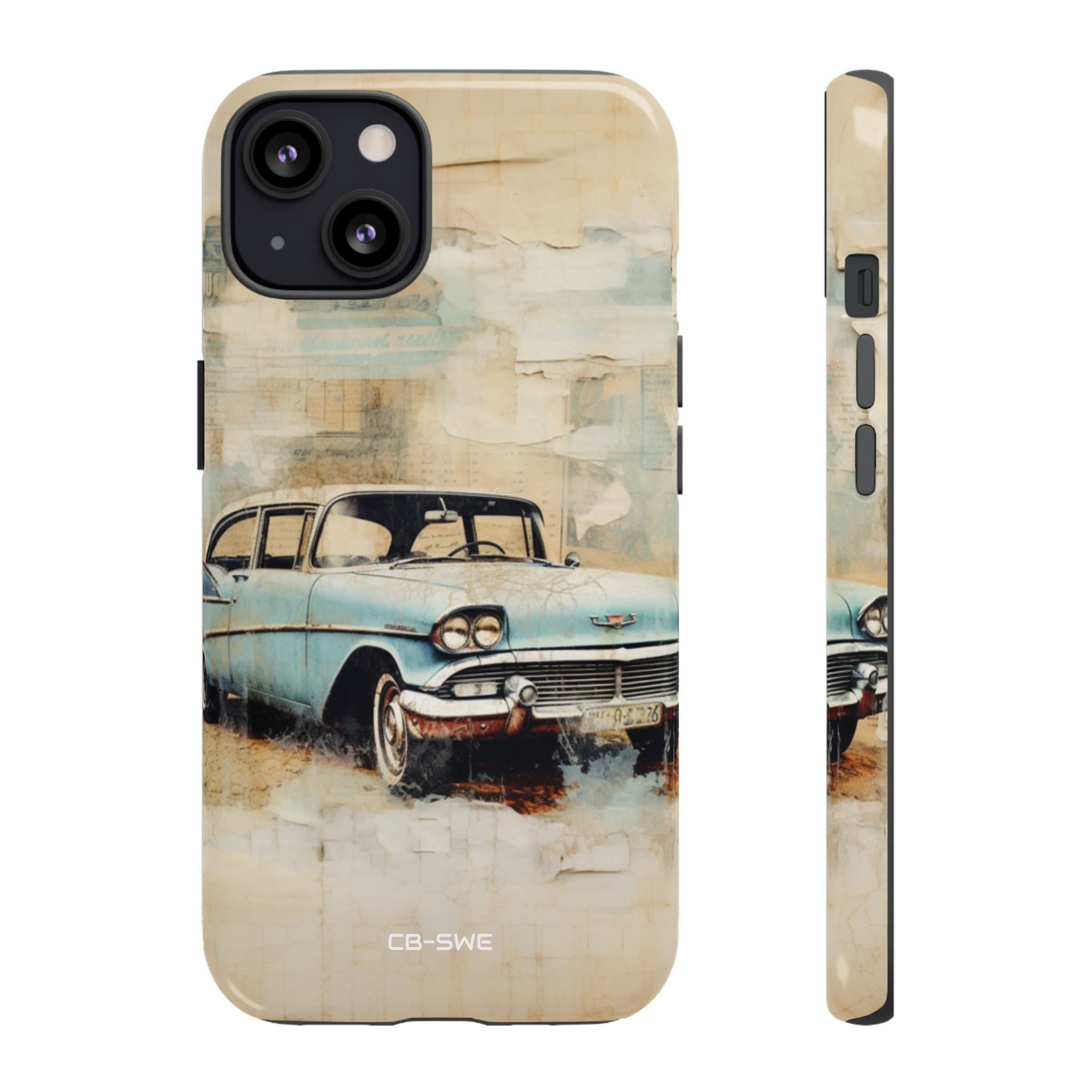 Vintage Car Collage - iPhone Case