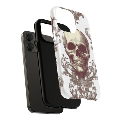 Gothic Skulls and Ornate Foliage iPhone 14 | Tough+ Phone Case