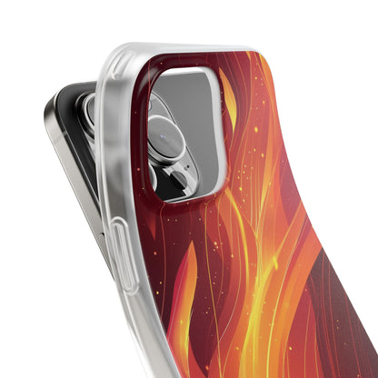 Flaming Flow iPhone 16 Pro Max Case - Soft