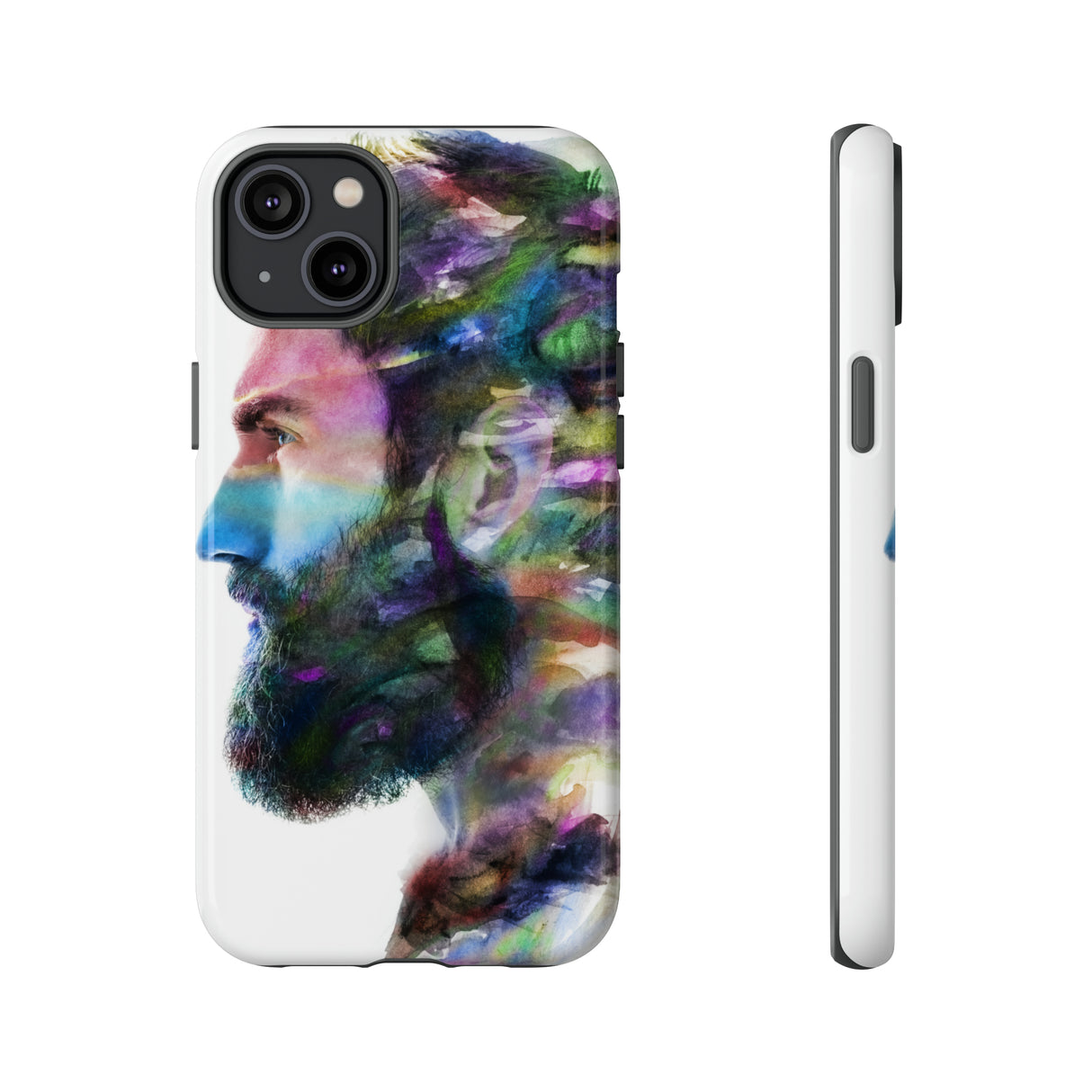 Watercolor Portrait - Protective Phone Case