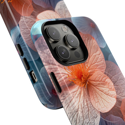 Peach Blossom Serenity - Tough + MagSafe® iPhone 14 Phone Case