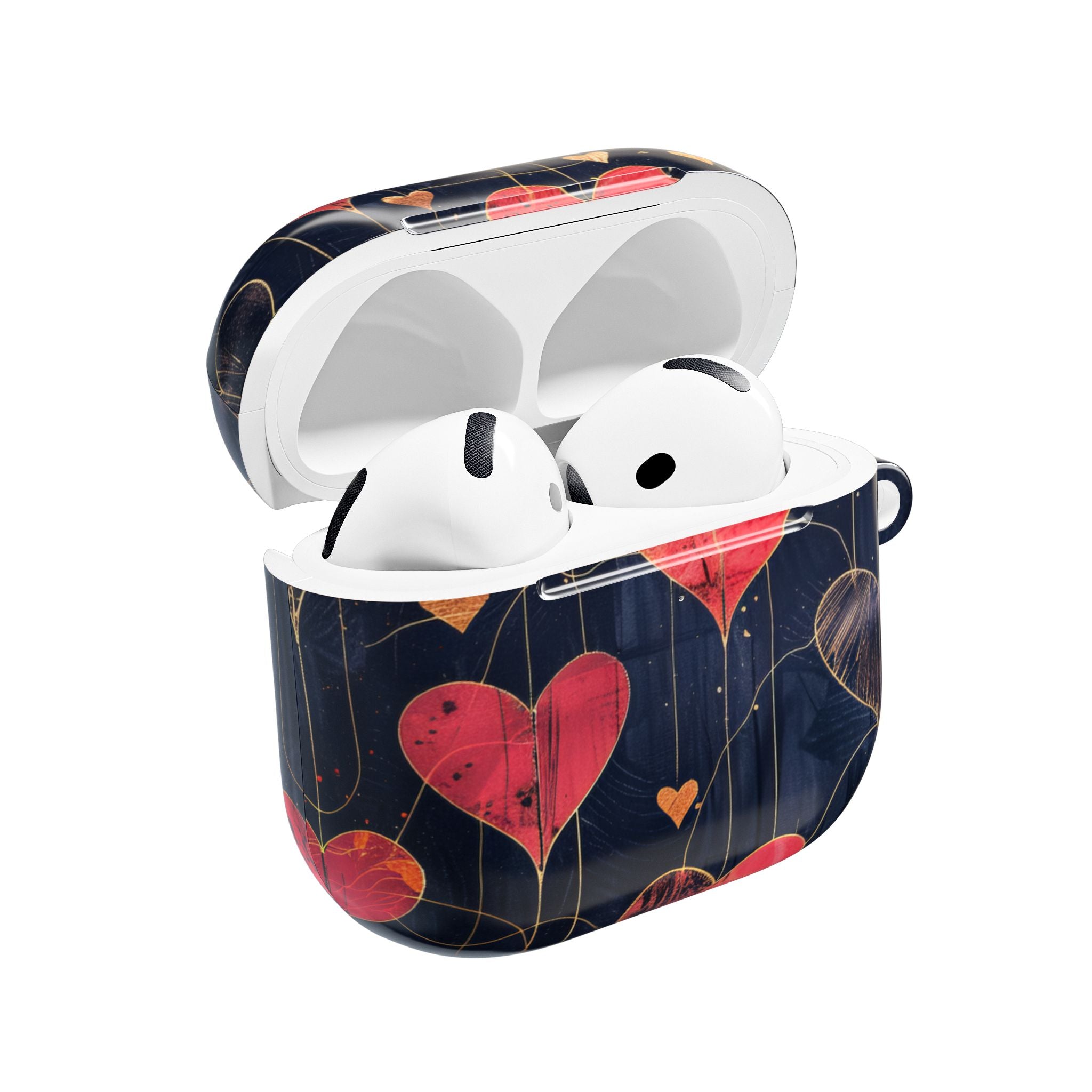 Rauhallinen sydänruudukko - AirPods Case