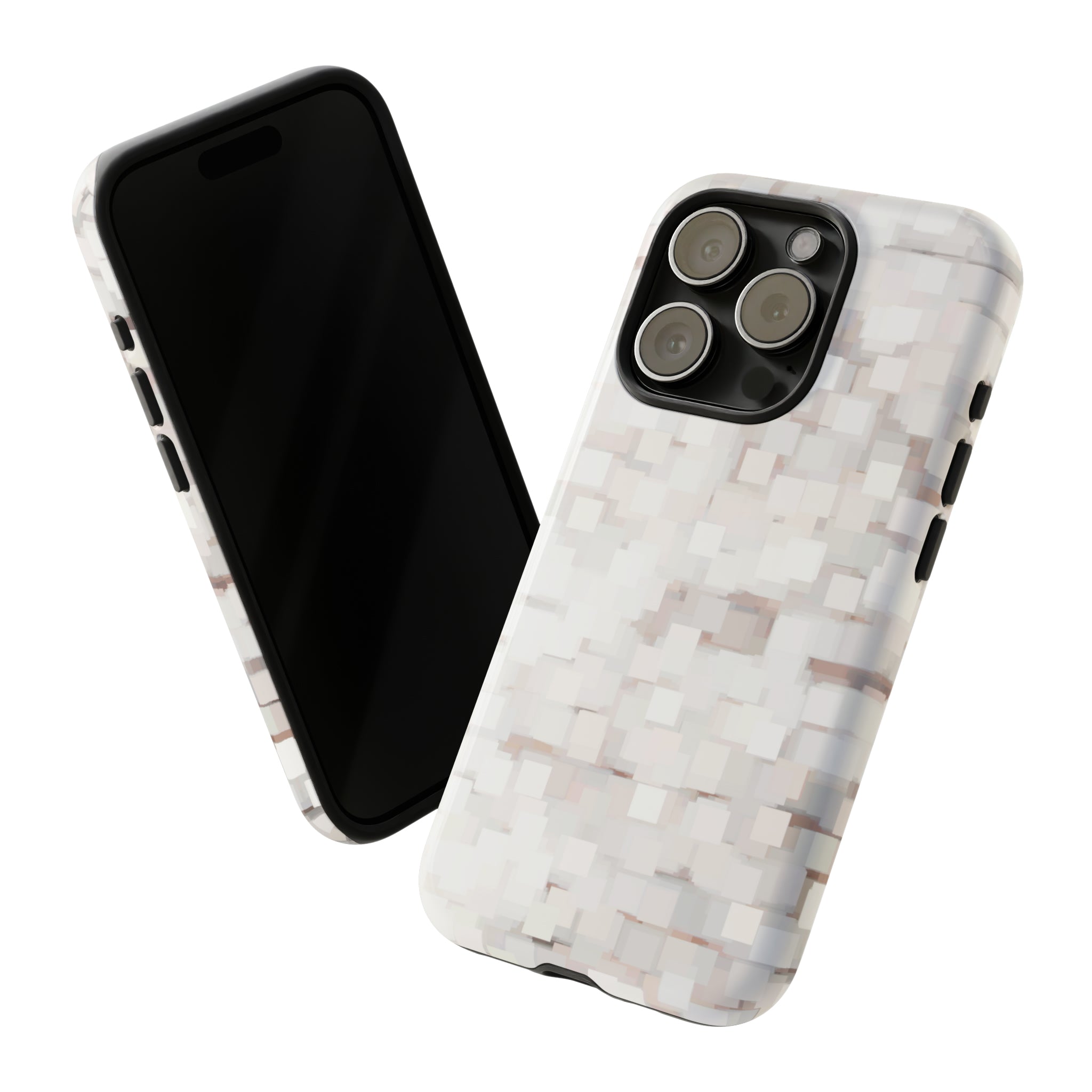 White Abstract Background - Protective Phone Case