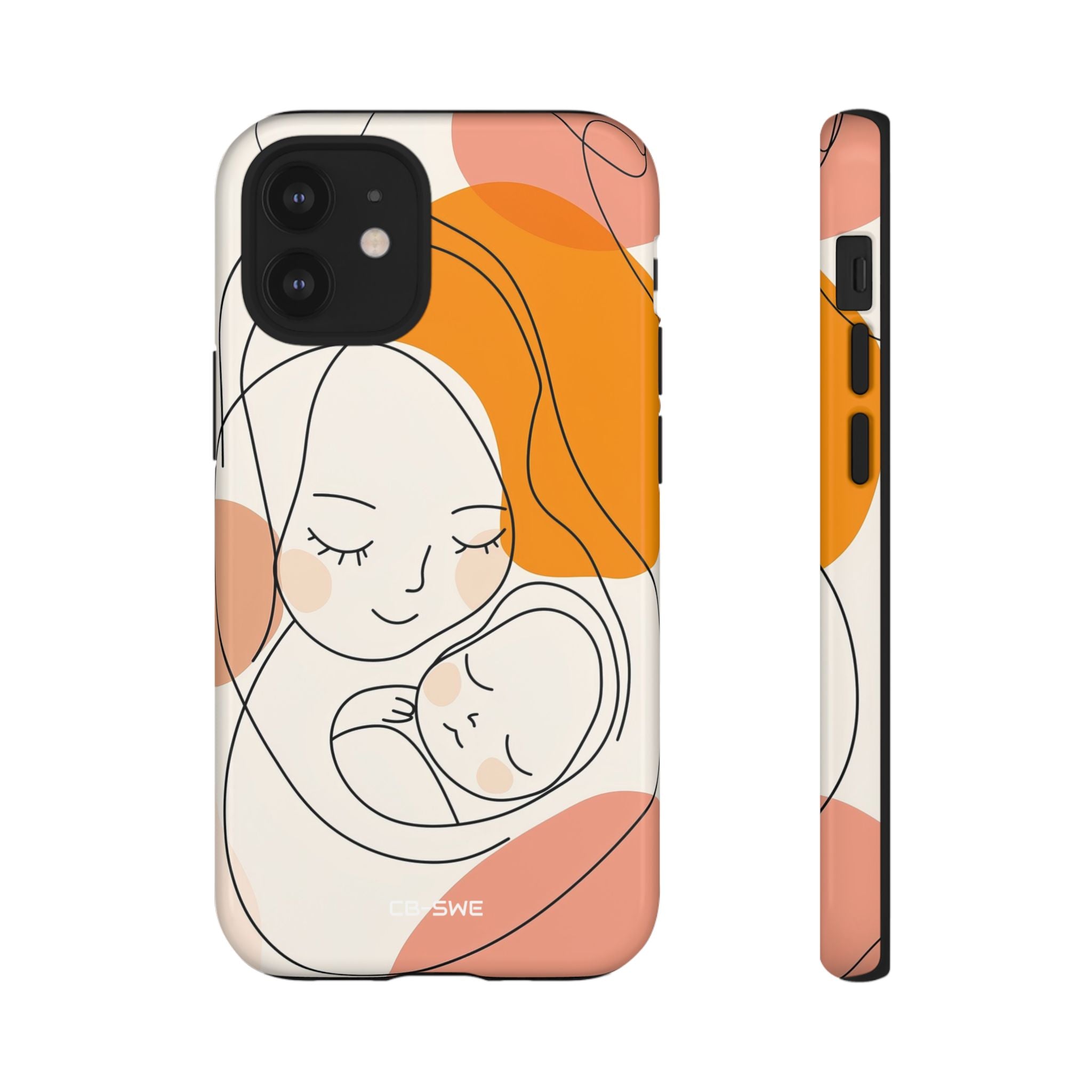 Mother Embraces Child - iPhone Case