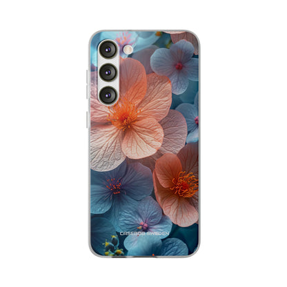 Peach Blossom Serenity - Flexi Samsung S23 Phone Case