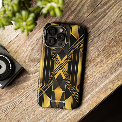 Golden Diamond Radiance iPhone 15 Pro Max Case - Tough