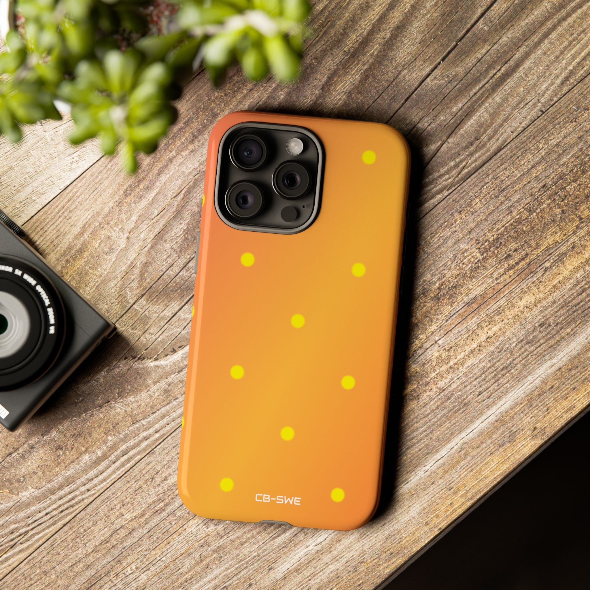 Sunset Dots Radiance - iPhone Case