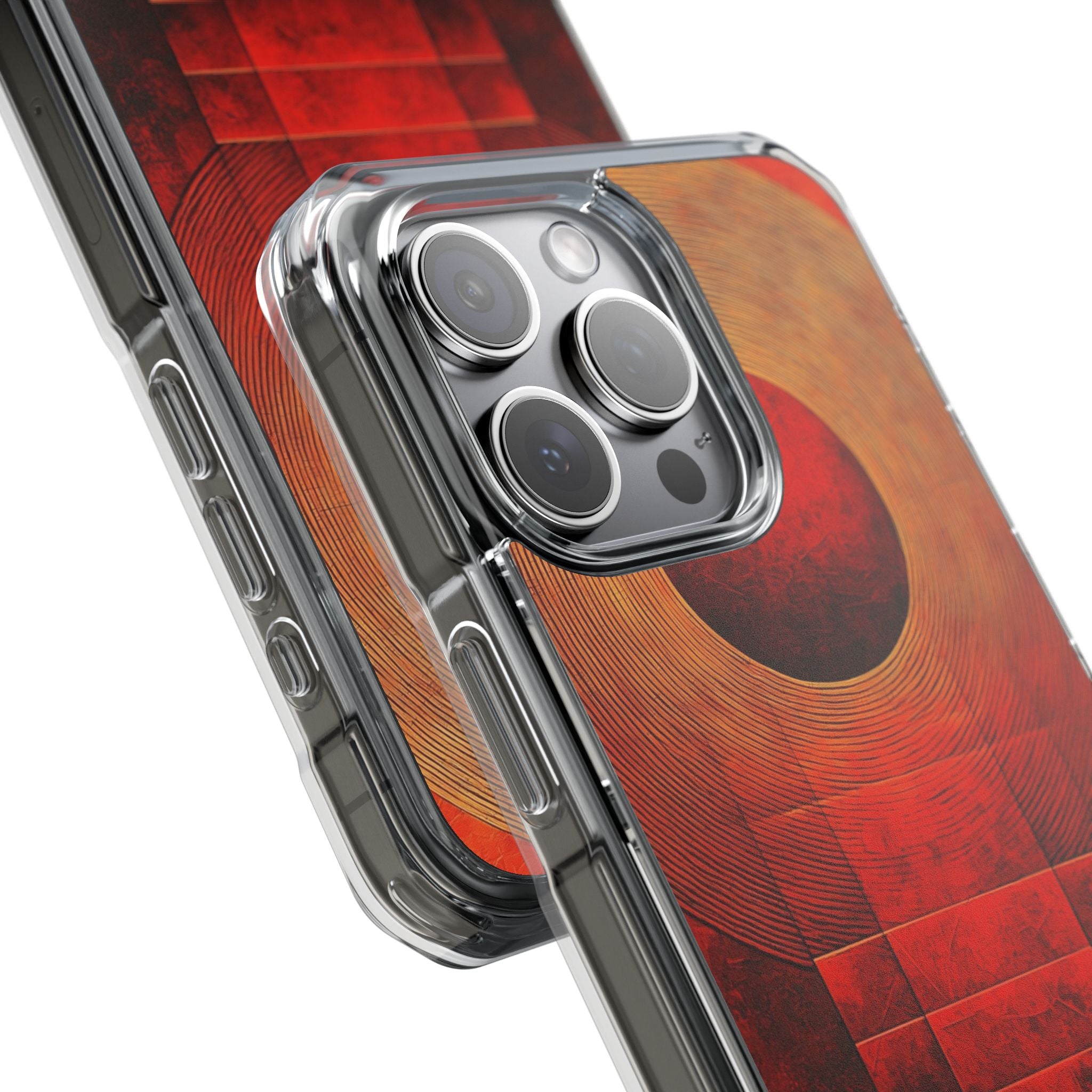 Crimson Orbit iPhone 15 Pro Max Case - Impact