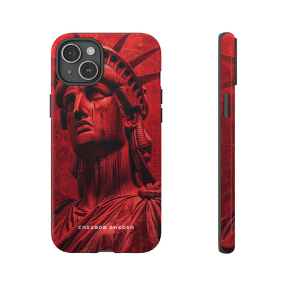 Zen Red Liberty Vision iPhone 15 - Tough Phone Case