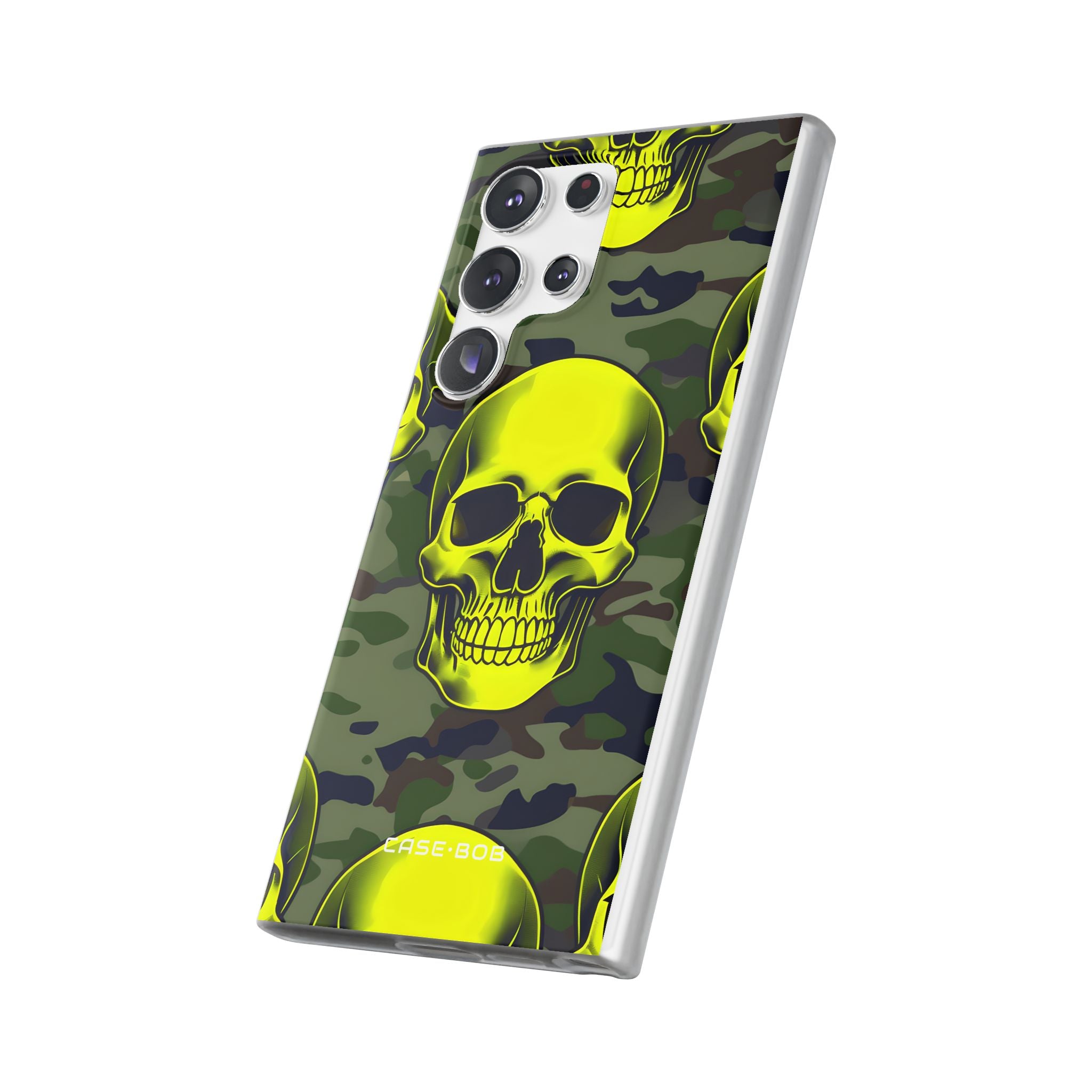Neon Skull Camo Samsung S23 Ultra Case - Soft