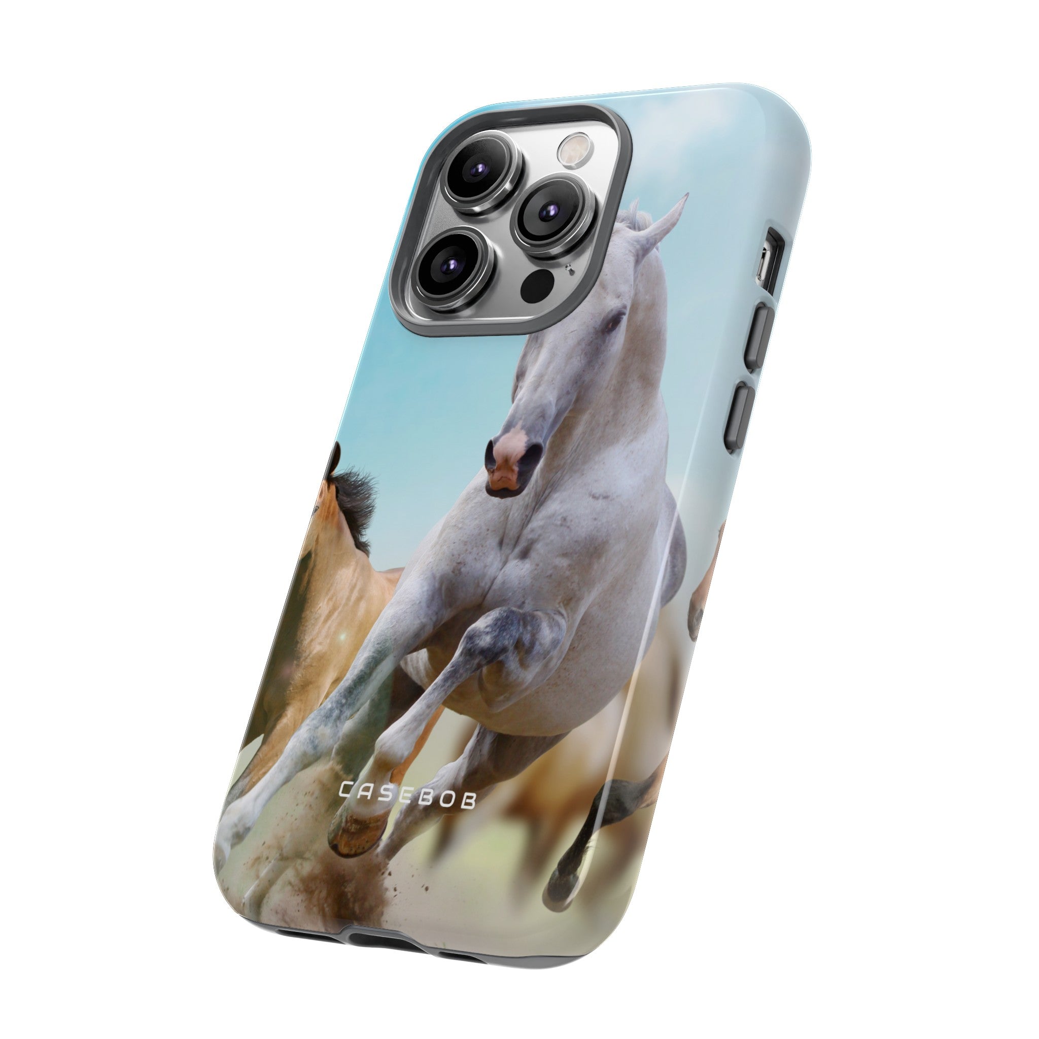 Blue Sky Horses - Protective Phone Case