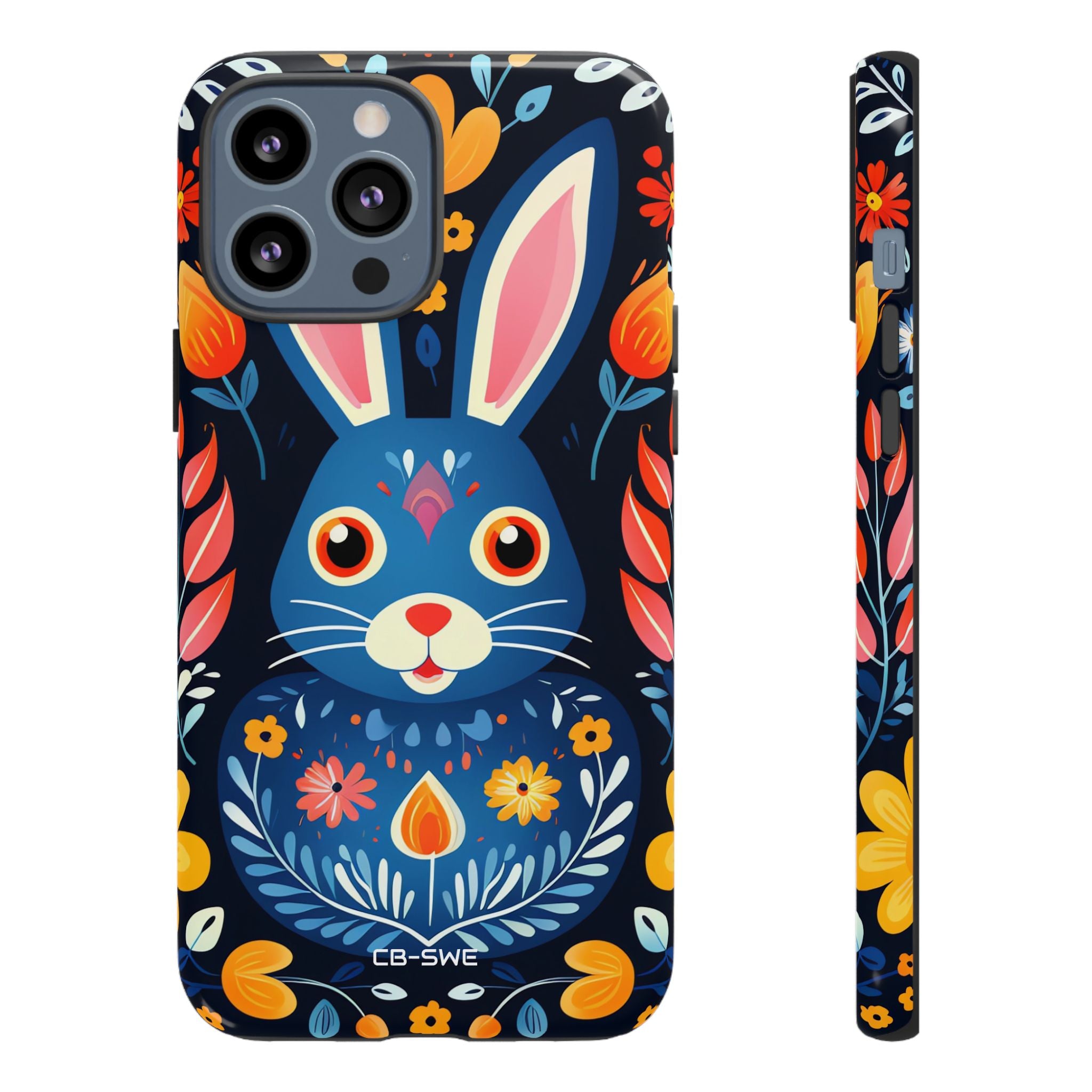 Bunny Jumps Joyfully - iPhone Case
