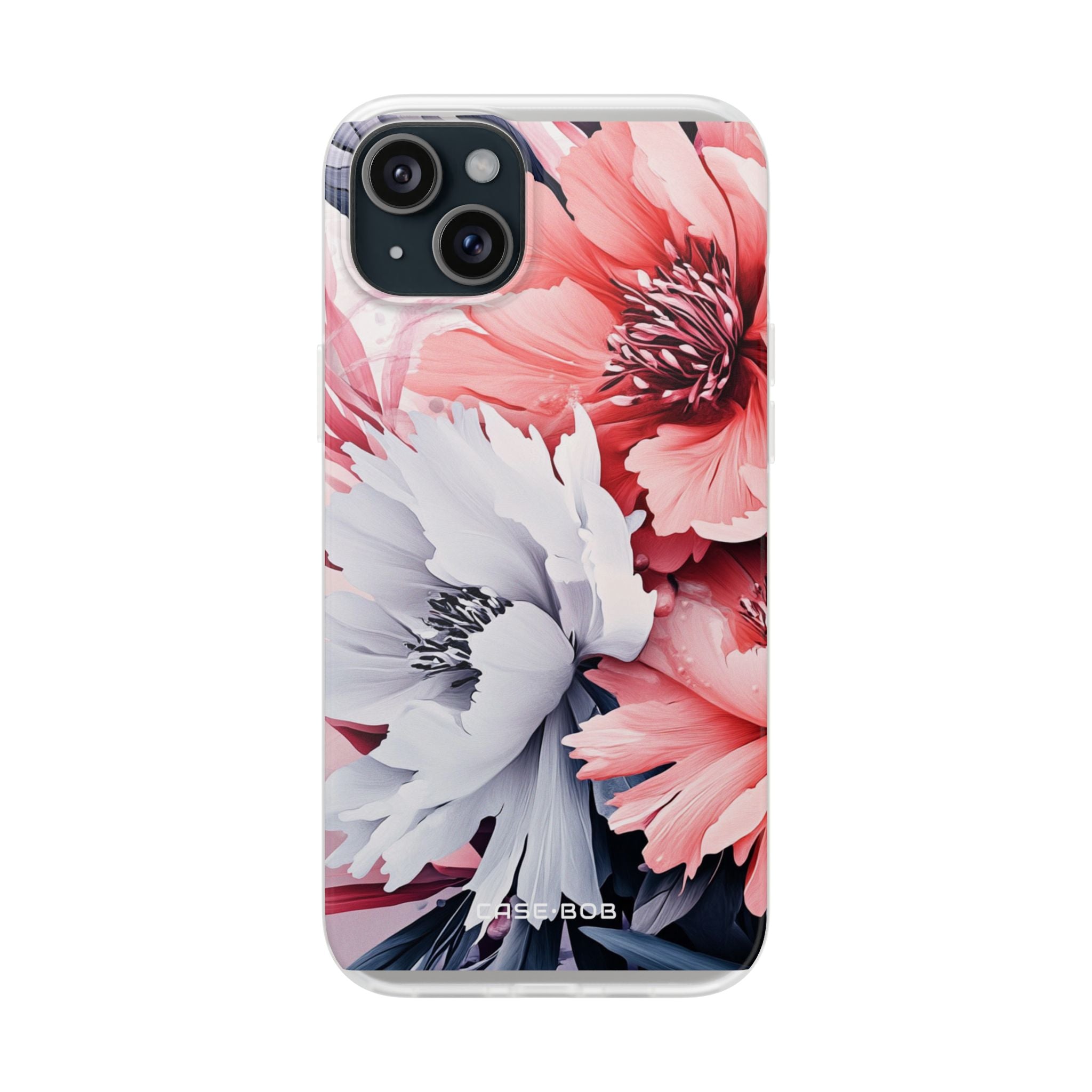Coral Bloom iPhone 15 Plus Case - Soft