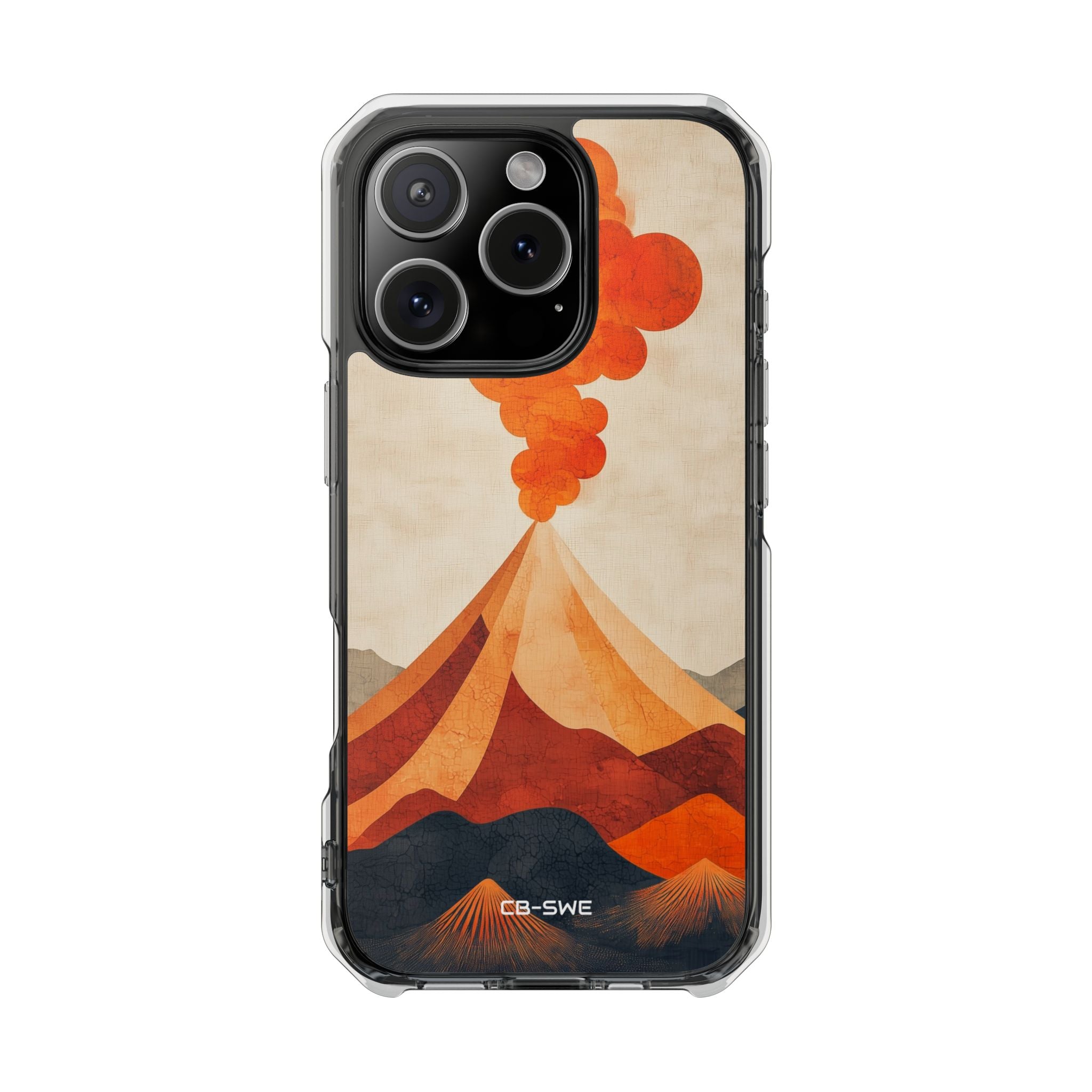 Erupting Heat Waves iPhone Case - Impact