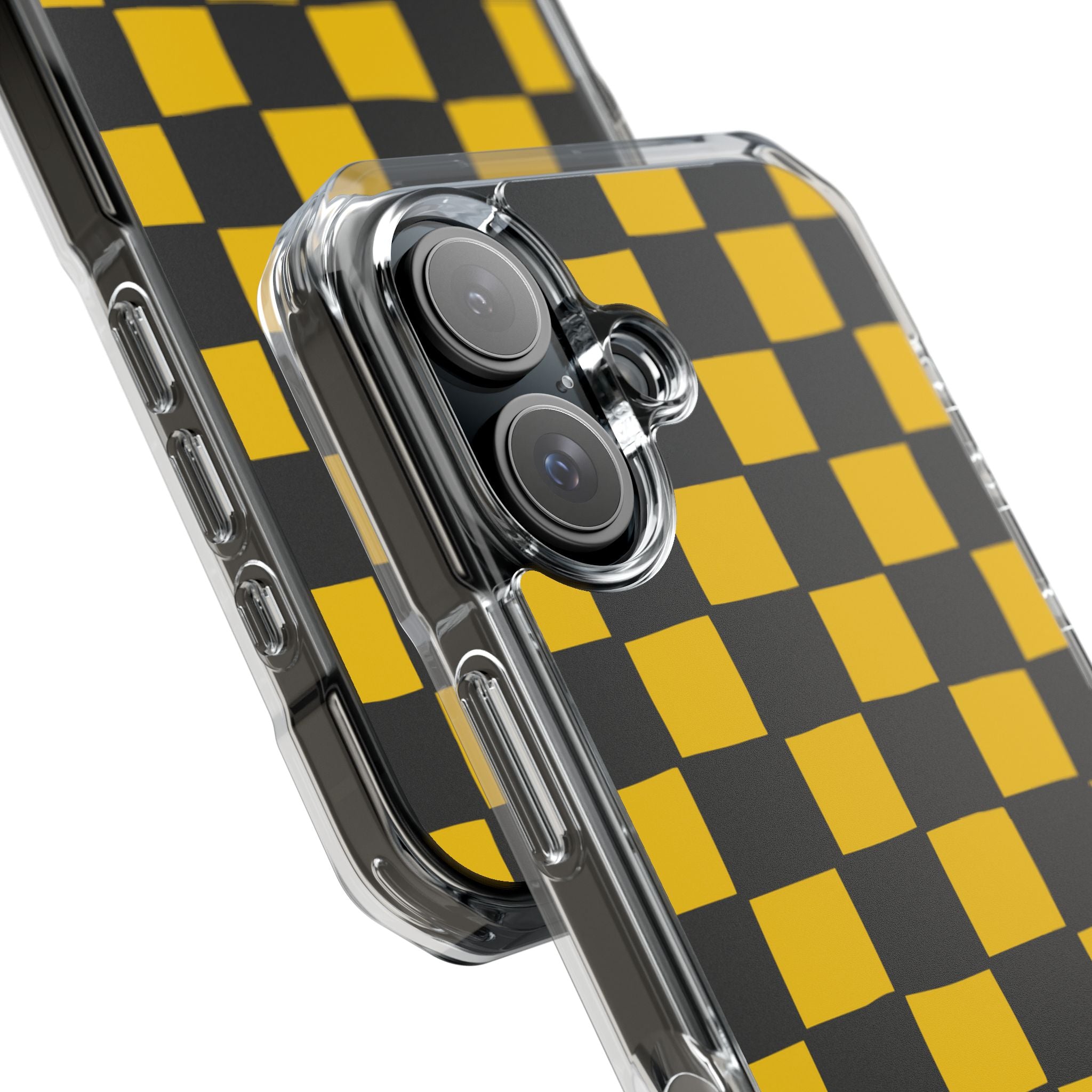 Yellow Squares Dance iPhone Case - Impact