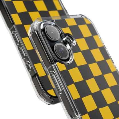 Yellow Squares Dance iPhone Case - Impact
