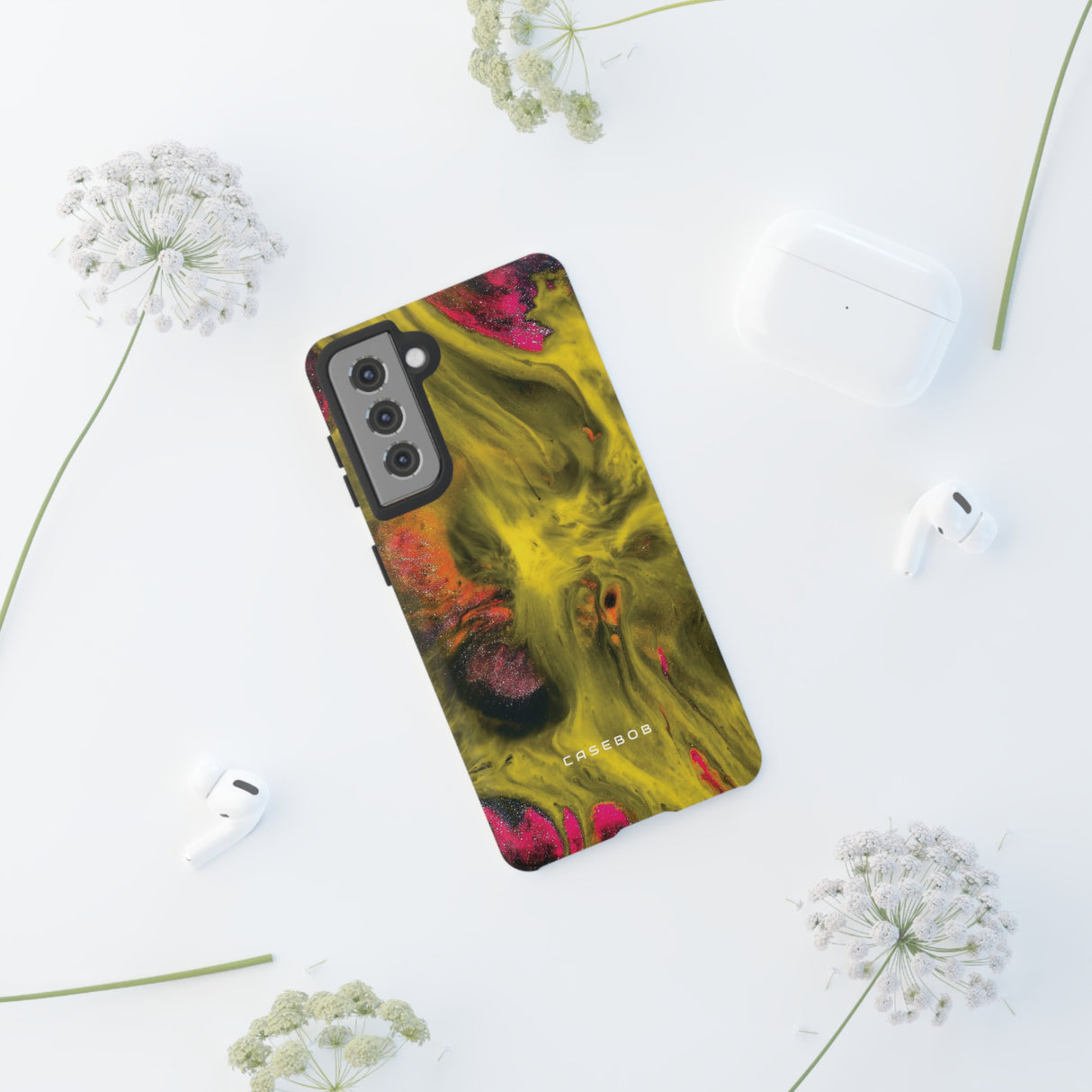 Yellow Ink Art - Protective Phone Case