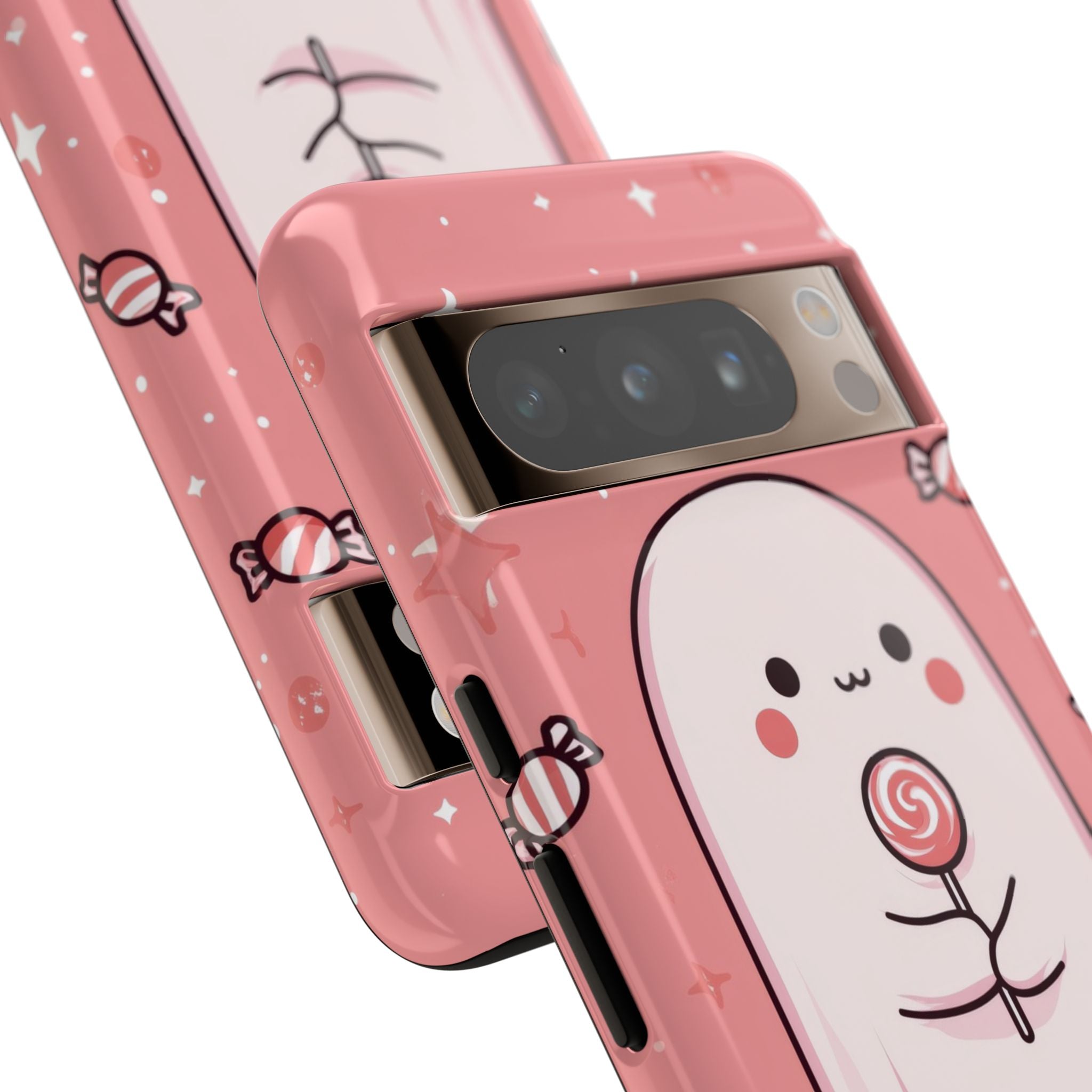 Cute Ghost Holds Candy - Google Pixel Case