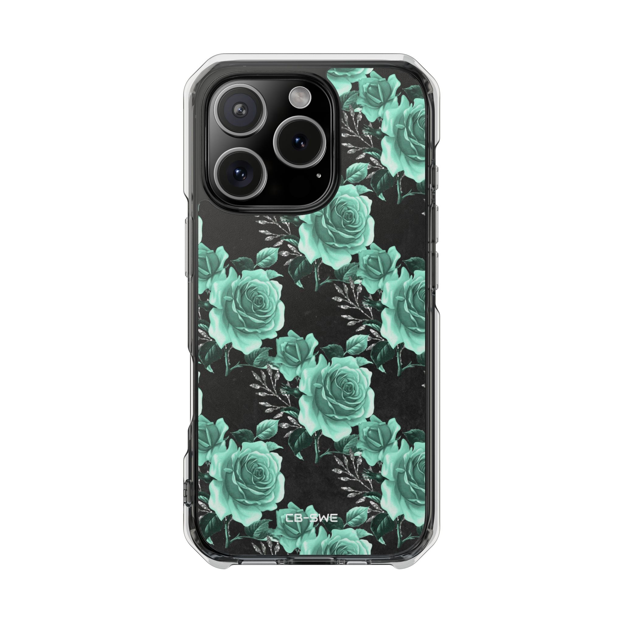 Turquoise Rose Symphony iPhone Case - Impact