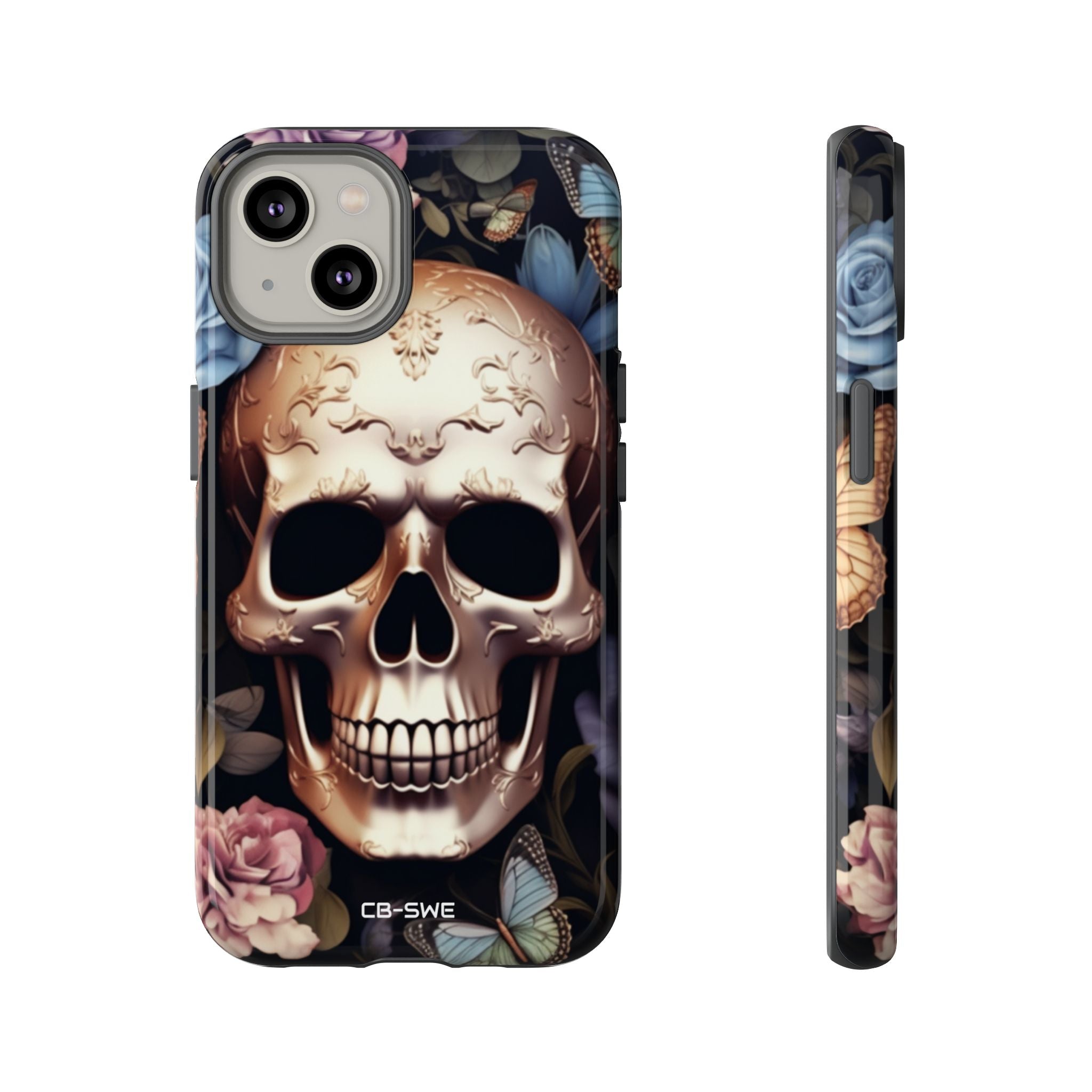 Skull Among Blossoms - iPhone Case