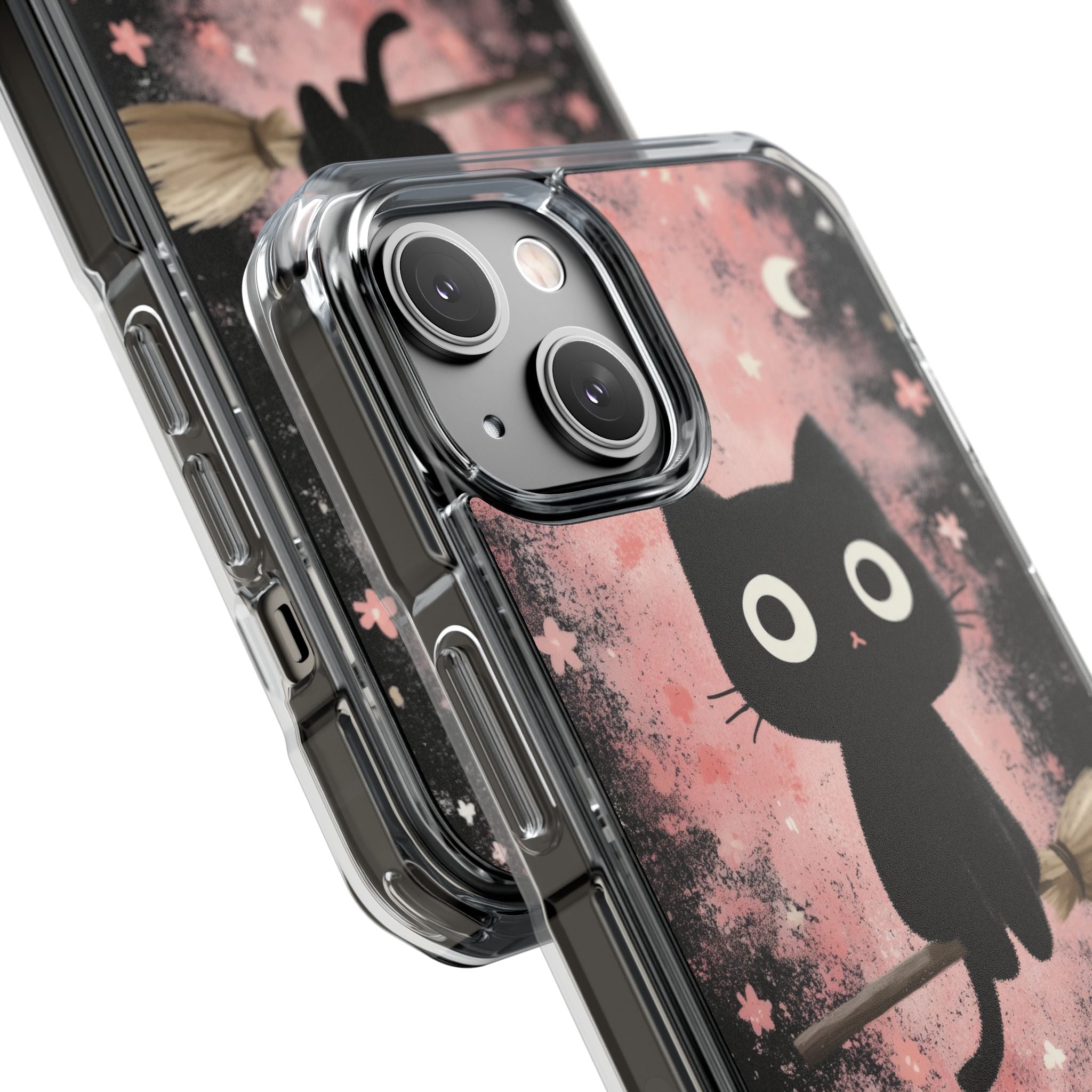 Whimsical Cat Soars iPhone Case - Impact