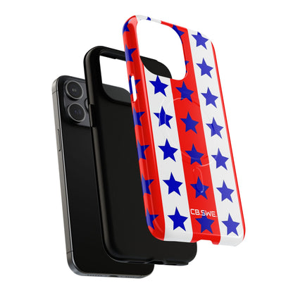 Patriotic American Flag Inspired Seamless iPhone 15 - Tough+