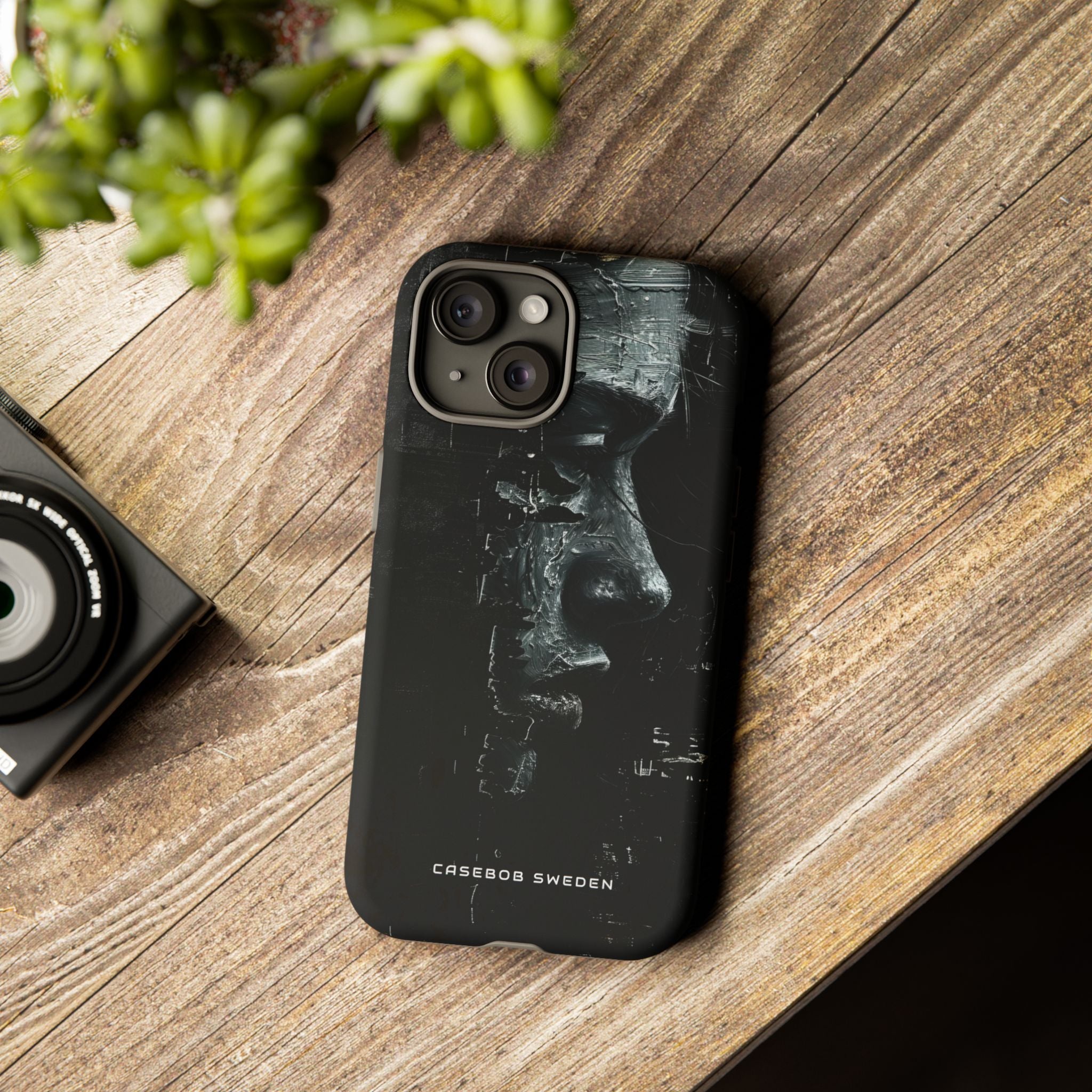 Monochrome Bloom iPhone 15 - Tough Phone Case