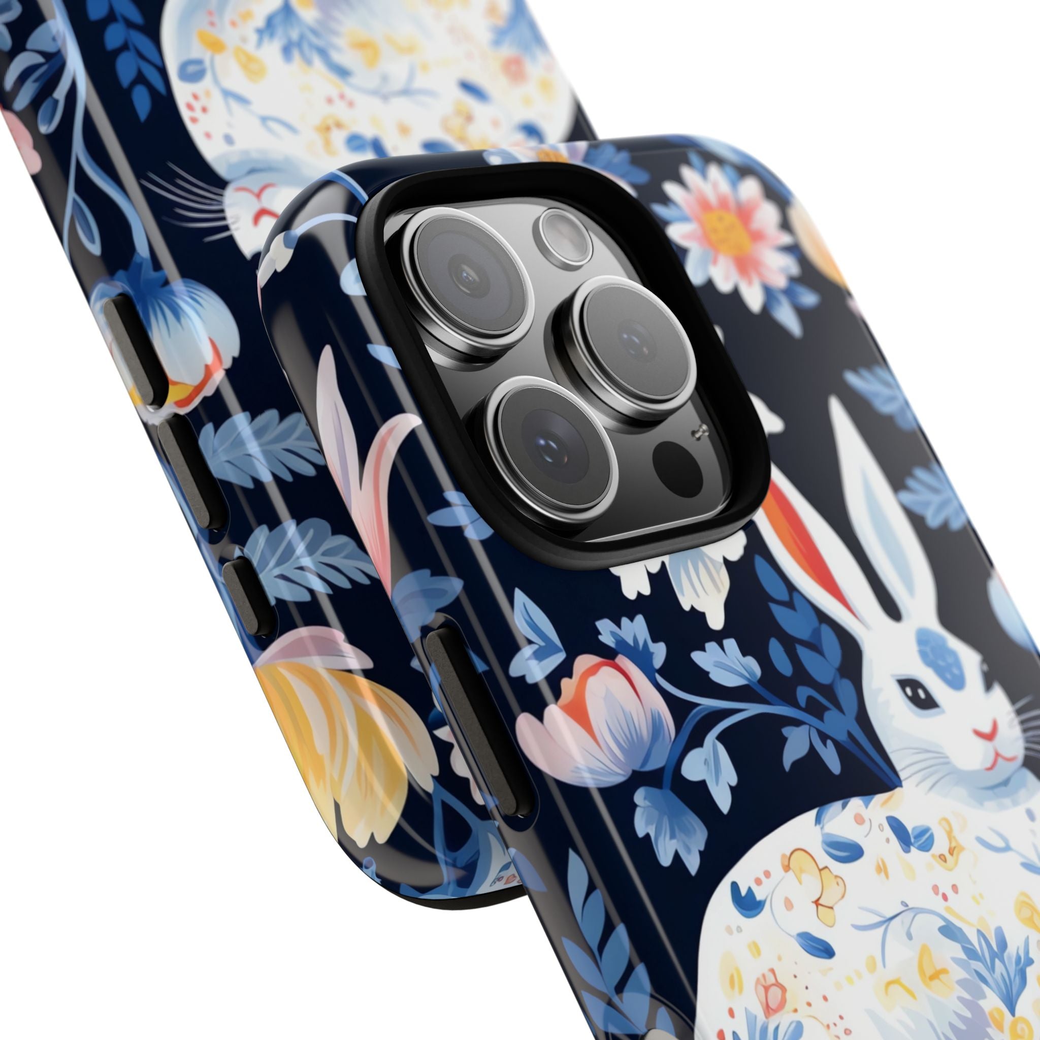 Floral Rabbit Dances - iPhone Case