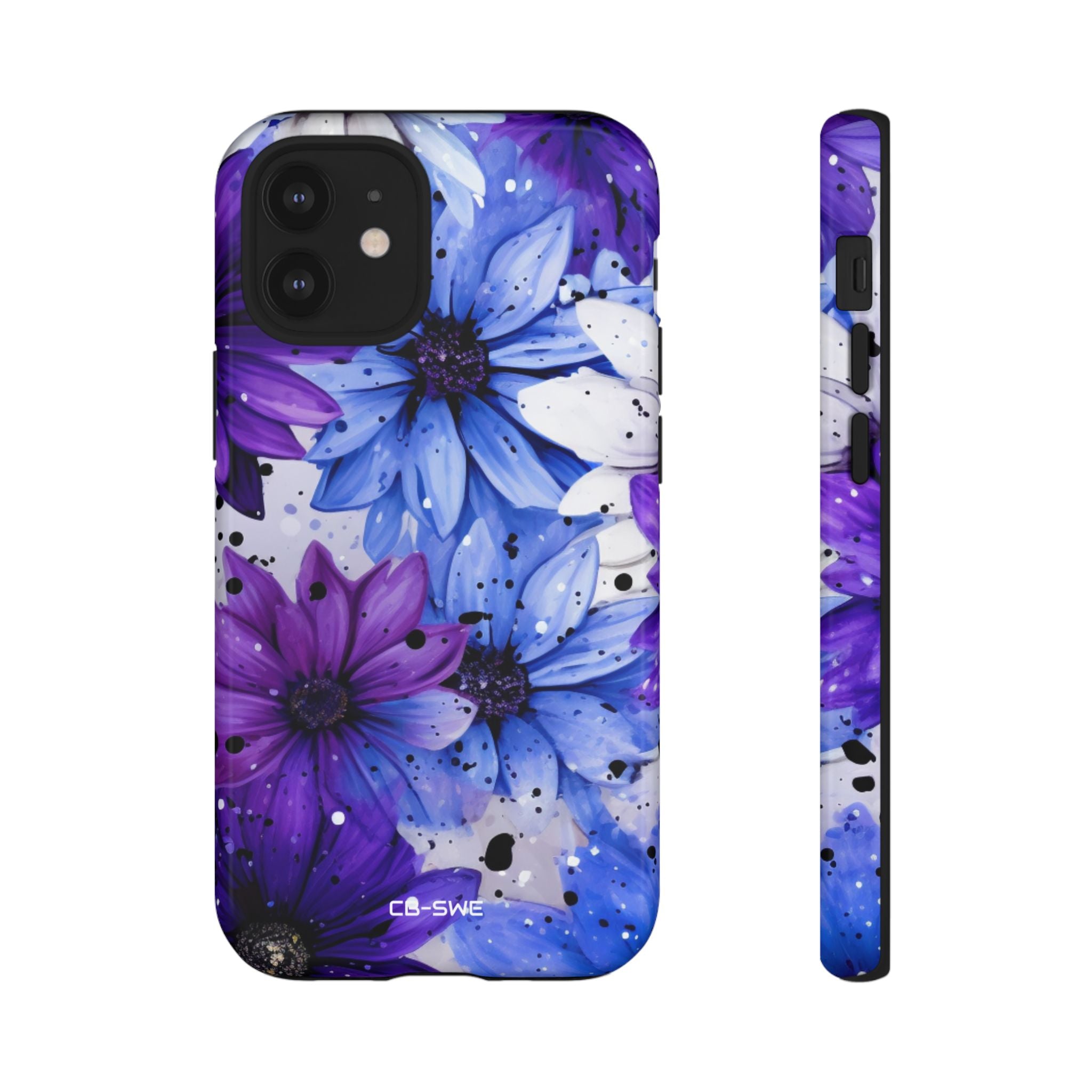 Vivid Splattered Blooms - iPhone Case