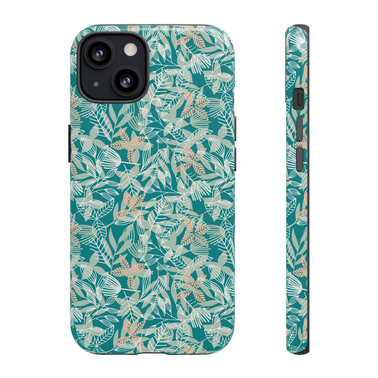 Dark Green Leaf Leaf - Protective Phone Case