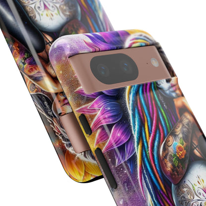 Sunflower Skull Glow Google Pixel 8 Case - Tough