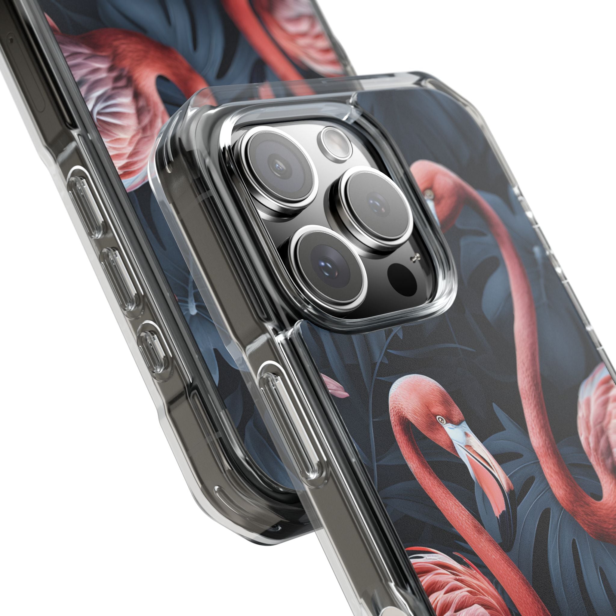 Flamingos Embrace Nature iPhone Case - Impact